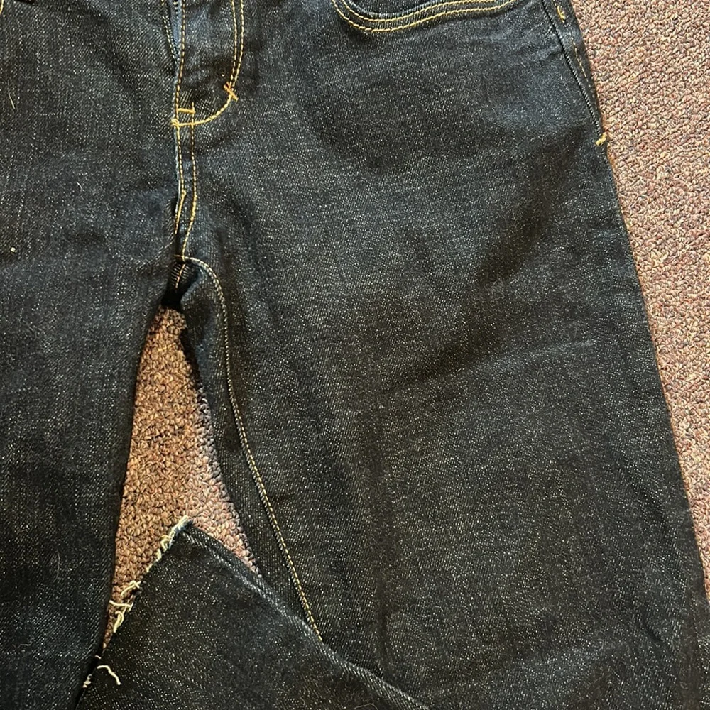 Abercrombie Low Rise Dark Wash Flare Jeans - Picture 3 of 3